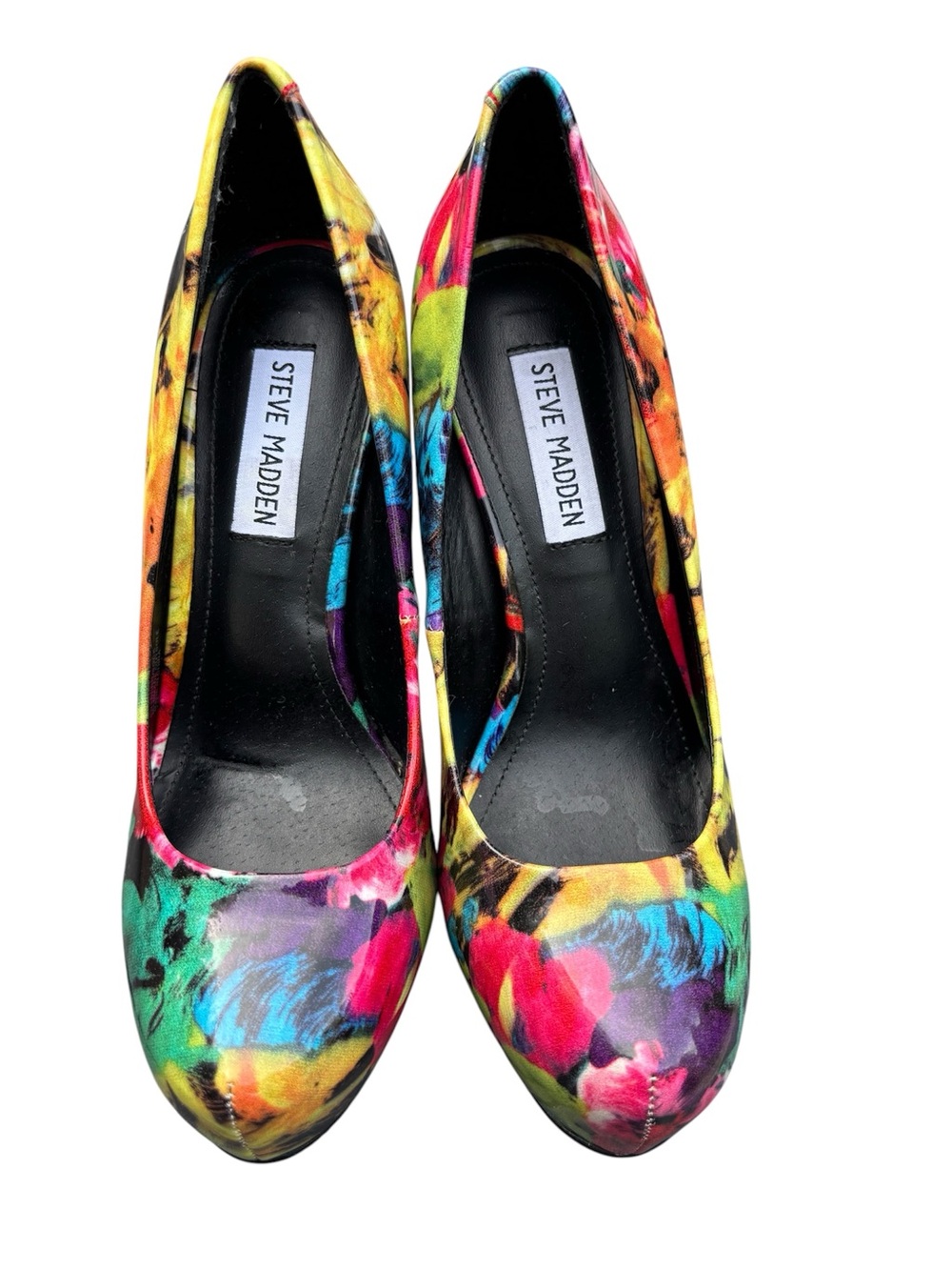 STEVE MADDEN NALA FLORAL PRINT PLATFORM STILETTO SHOES PUMP HEELS 7.5 🔥
